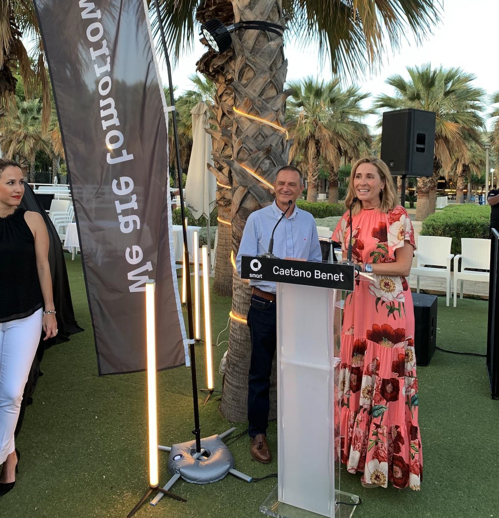 Patricia Aguilar, gerente de Caetano Benet, hizo hincapié en la elección del concesionario malagueño como agente de Smart.