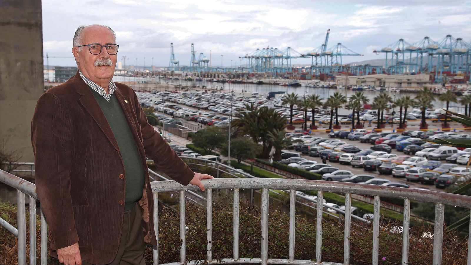 Juan Ureta, presidente del Propeller Club de Algeciras, posando para Europa Sur