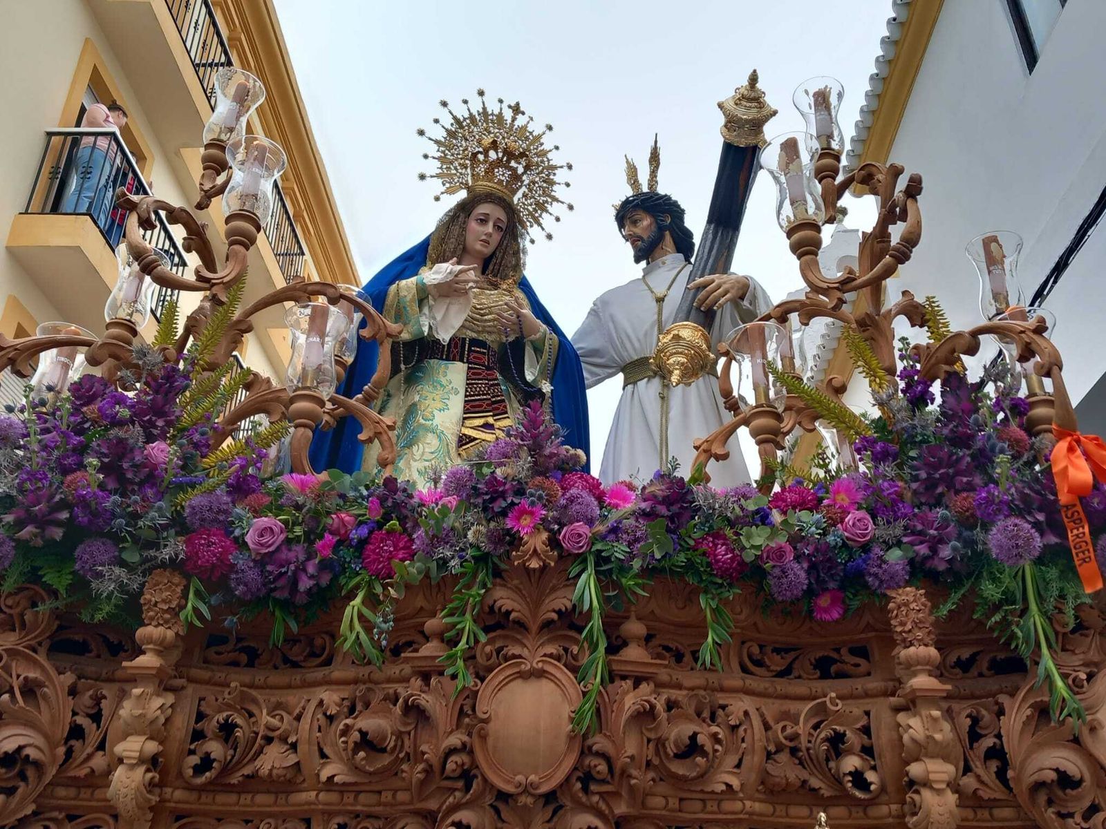 Todas las imágenes de la Virgen de Afligidos restaurada y del martes santo en Chiclana