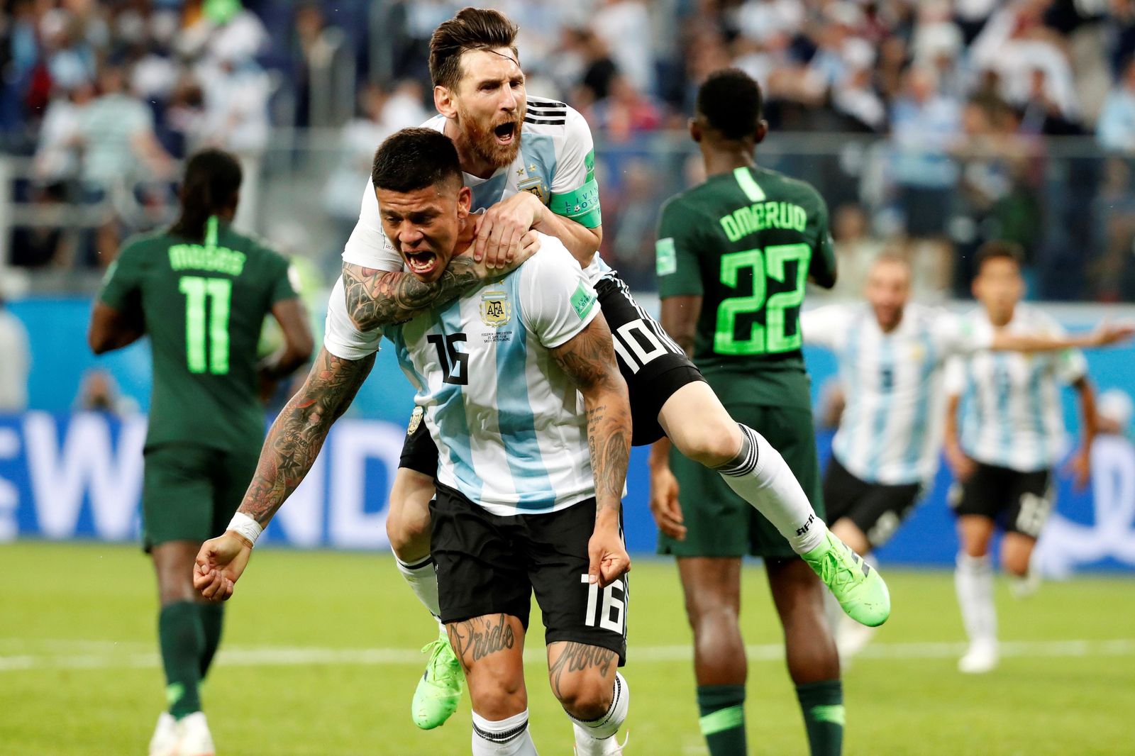 Las imágenes del Nigeria-Argentina