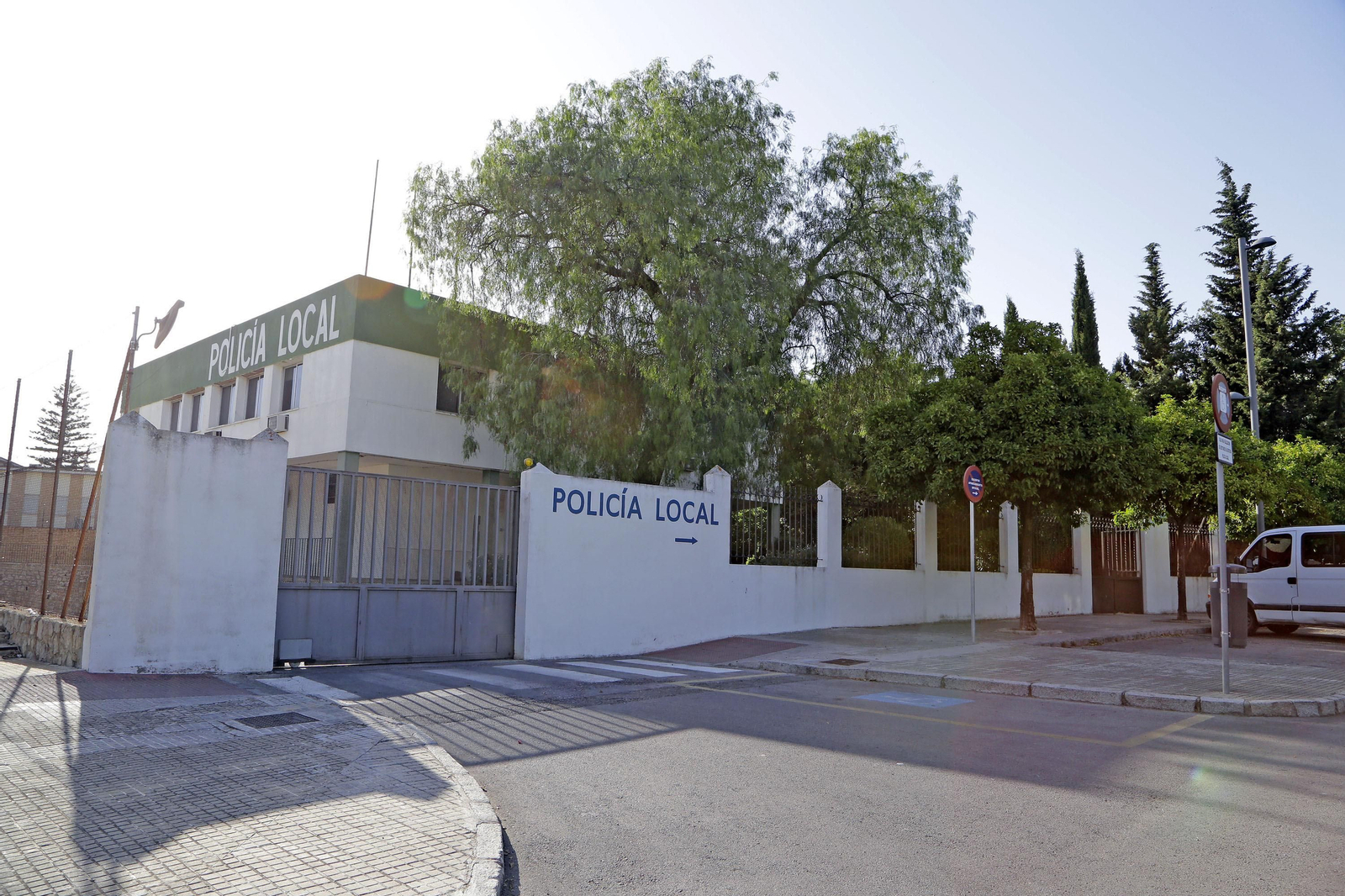 Instalaciones de la Policía Local en El Almendral, en una imagen de archivo.