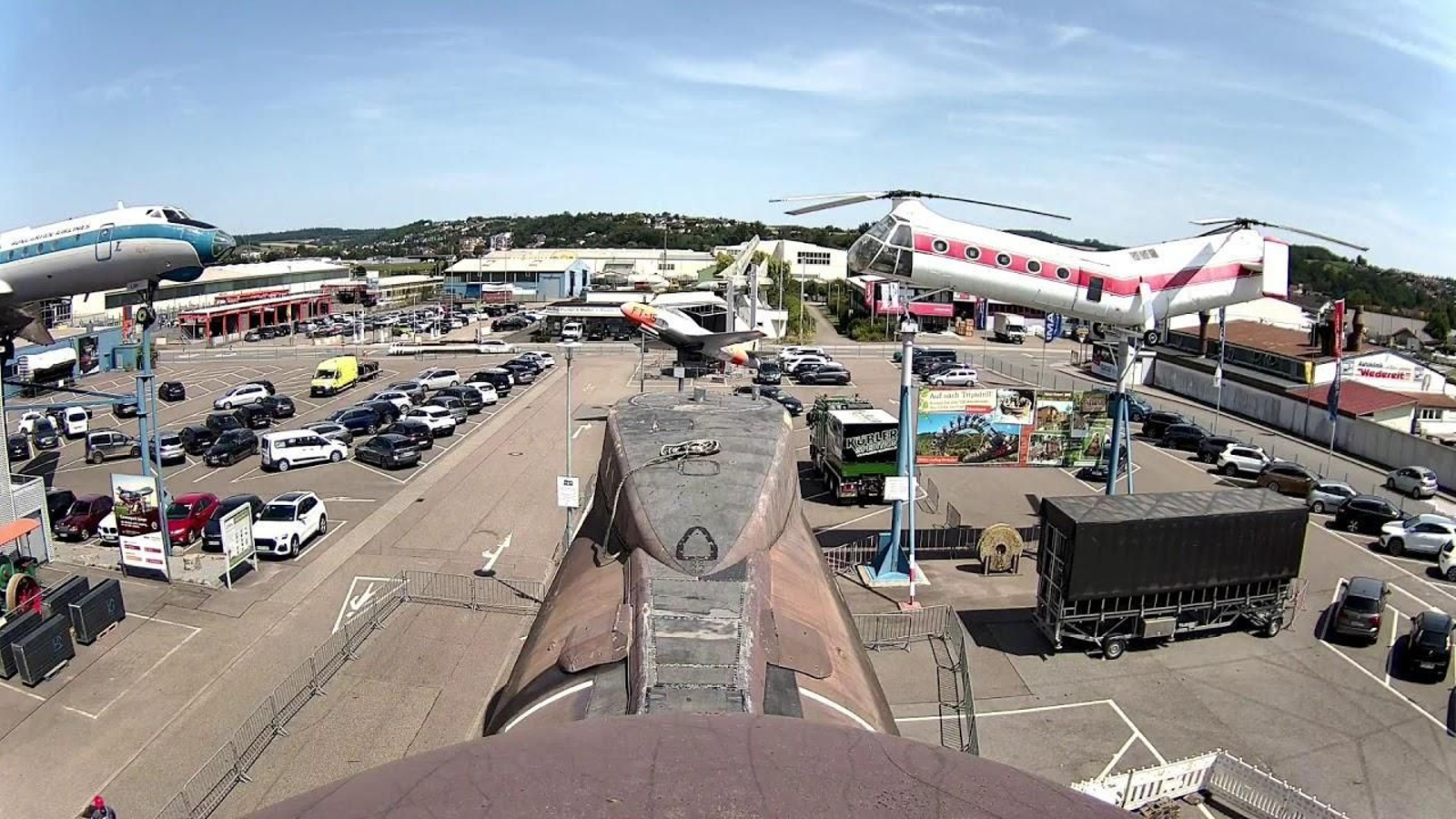 Imagen del submarino U-17 en tierra