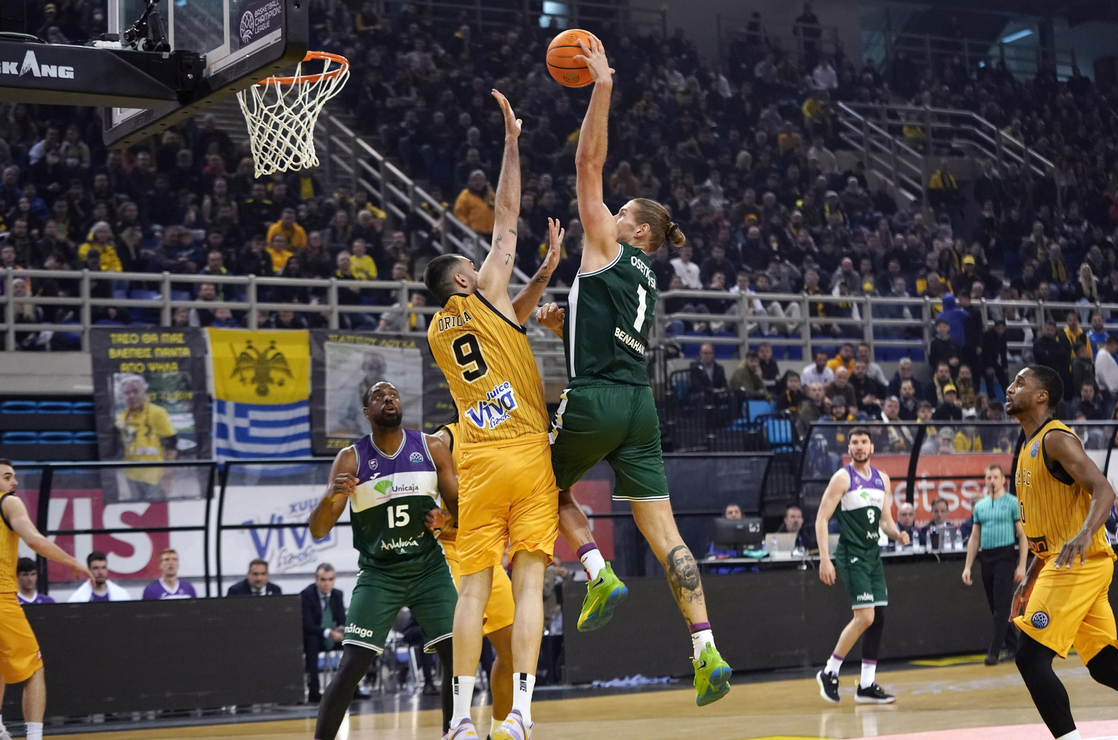 El AEK - Unicaja de la BCL, en fotos