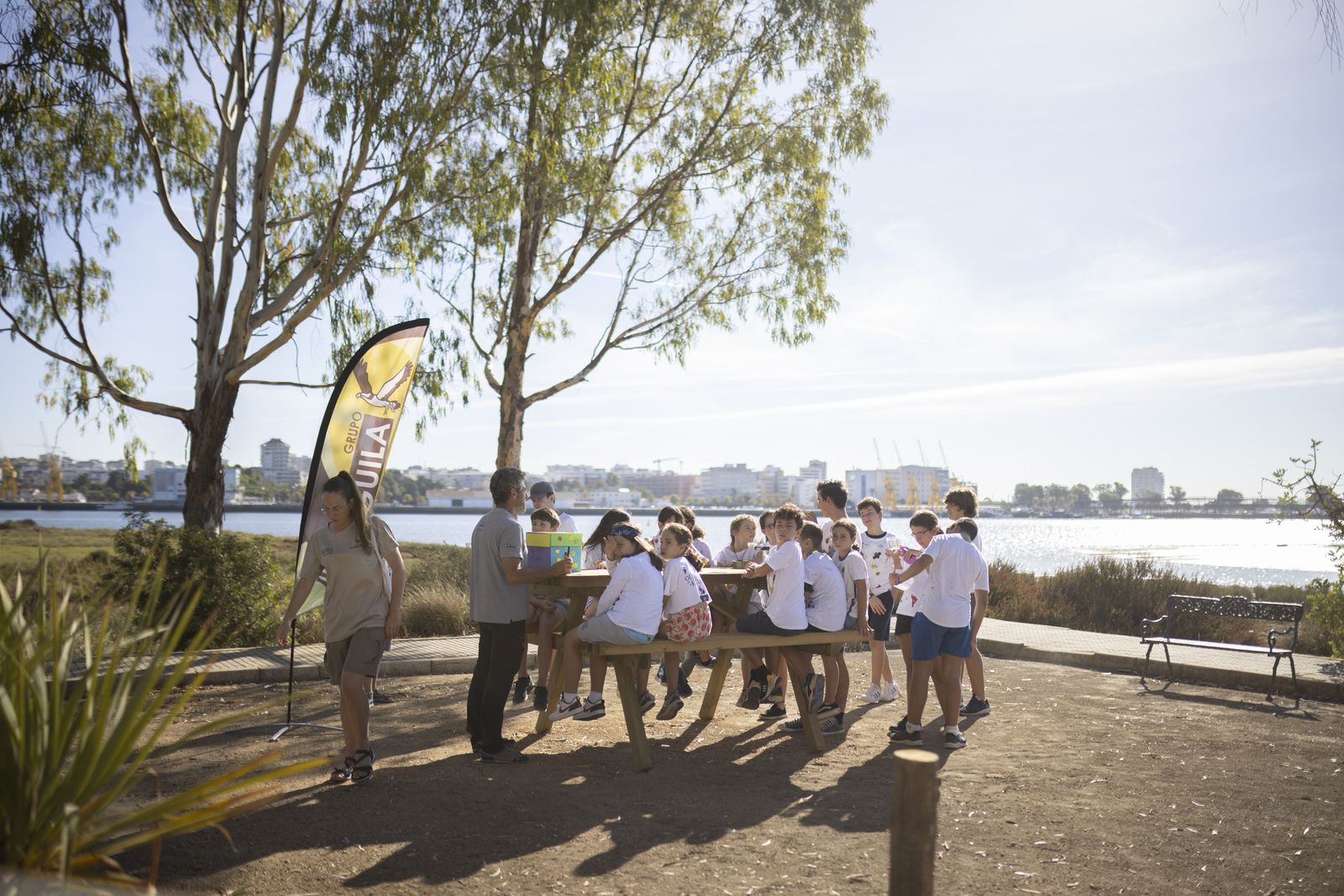 Imágenes de la clausura de la Escuela de Exploradores en Marismas del Odiel