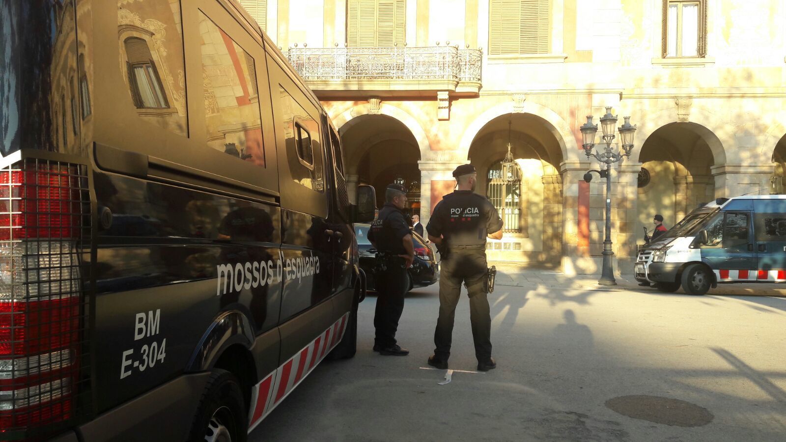 Los Mossos blindan el 'Parlament'