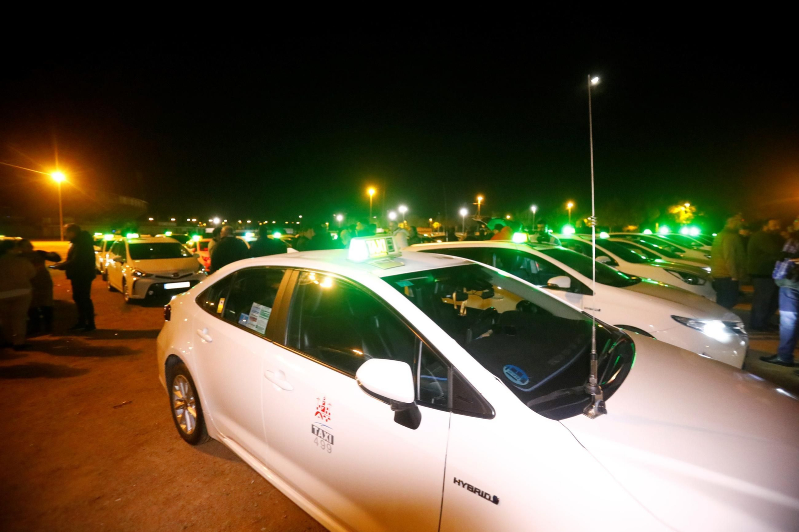 La protesta de los taxistas cordobeses contra las agresiones, en imágenes