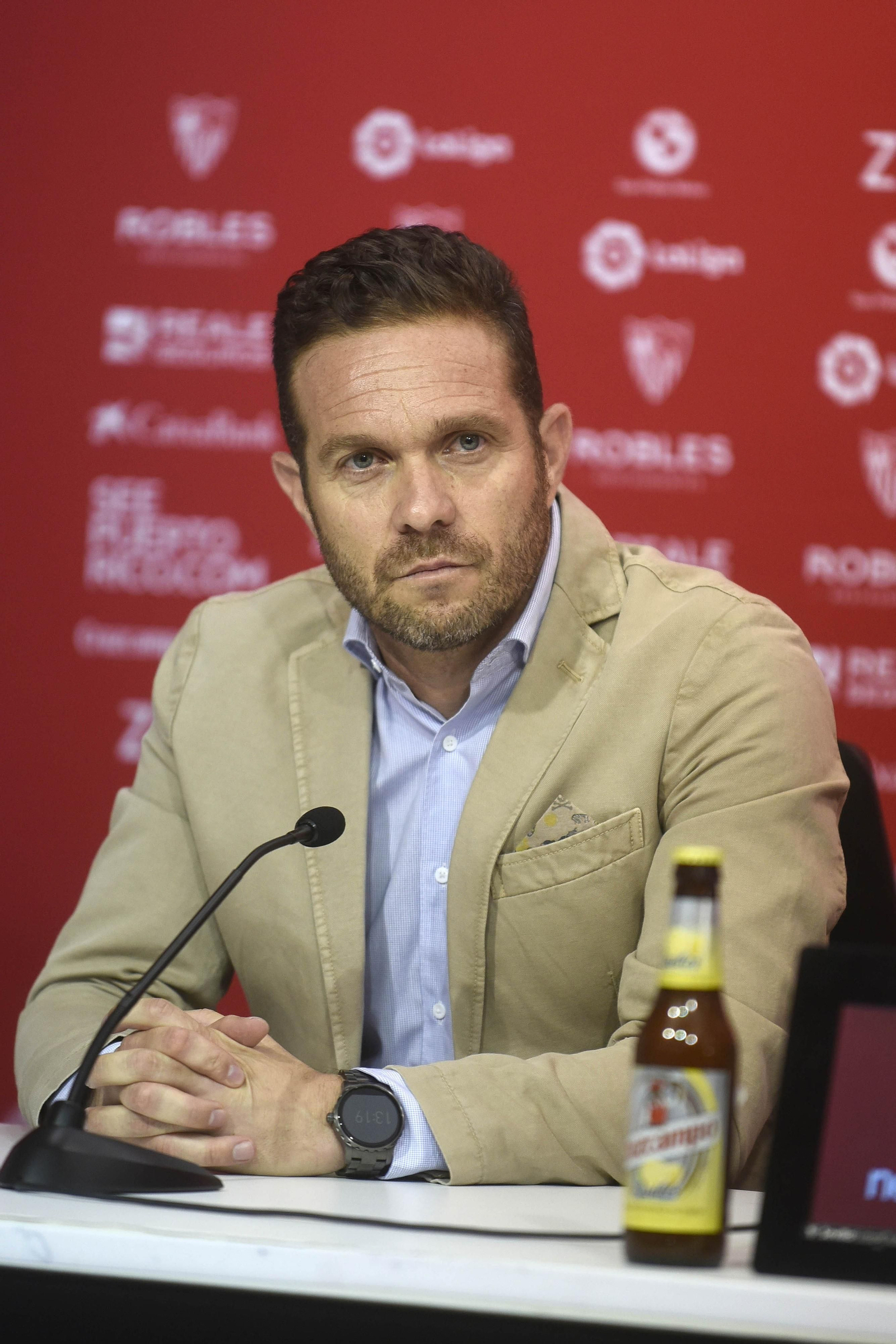 Tevenet, en la sala de prensa.