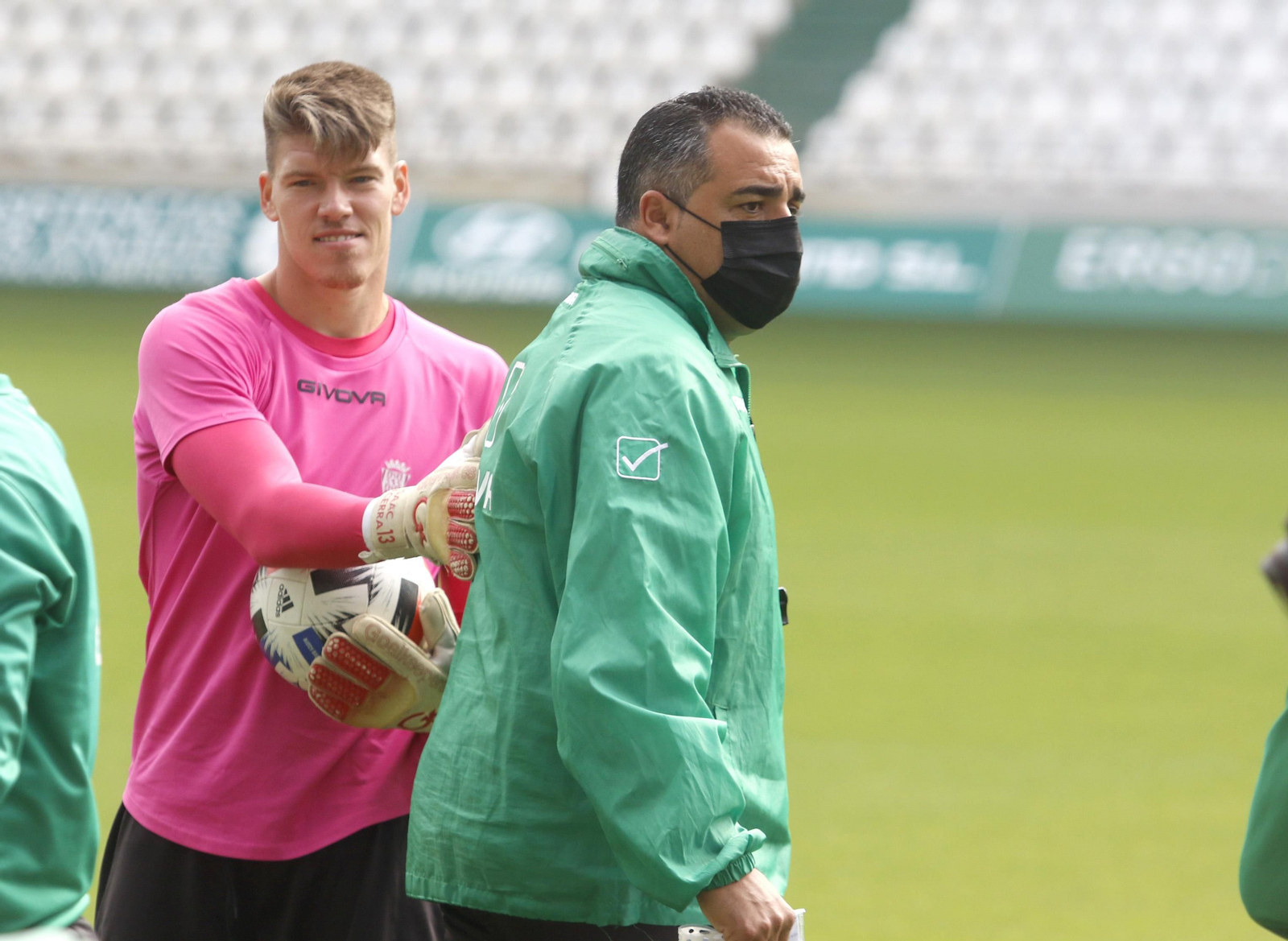Las imágenes del primer entrenamiento de Germán Crespo al frente del Córdoba CF