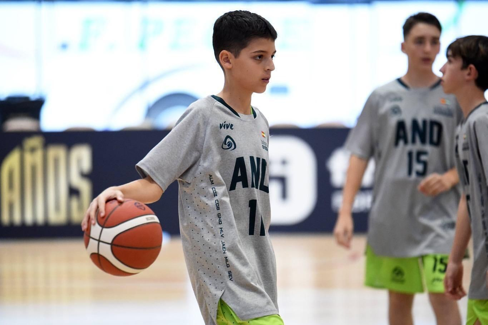 El jugador de la ULB Bruno Parra, con la selección andaluza