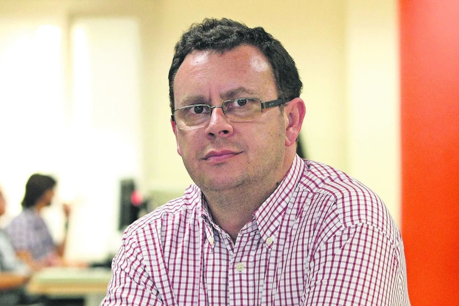 Francisco Sánchez Zambrano, en la redacción de Diario de Cádiz.