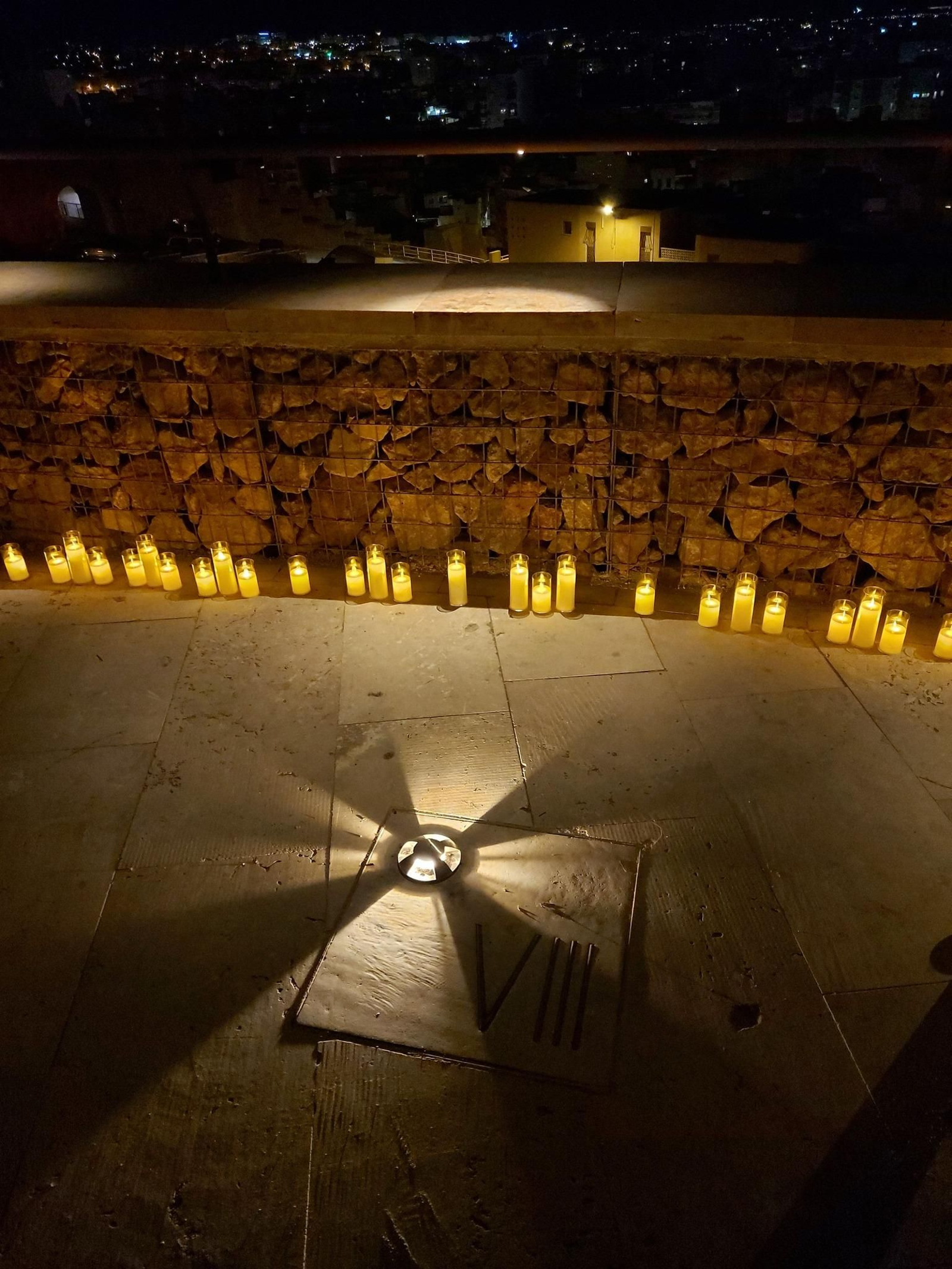 Actual Estación iluminada del Via Crucis