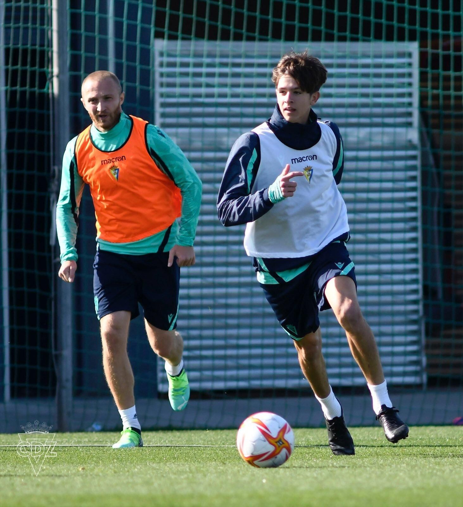 Kikín en una sesión del Cádiz.