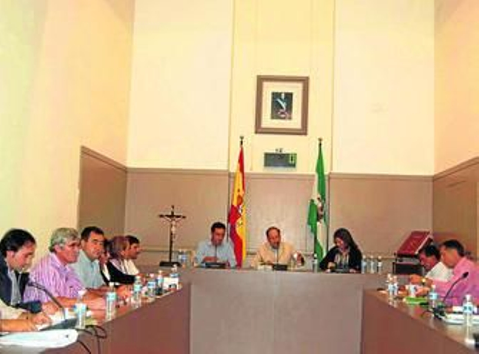 Luis Moreno preside el Pleno de Baena del mes de septiembre.