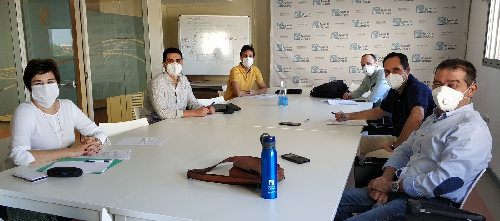 Momento de la renovación del convenio de colaboración.