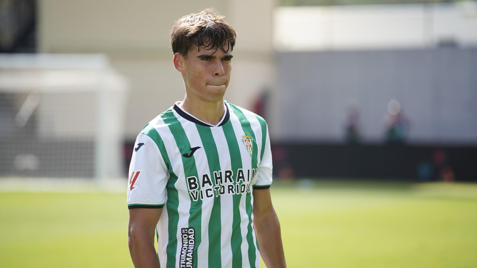 Jan Salas, en su debut con el Córdoba CF en Andorra.