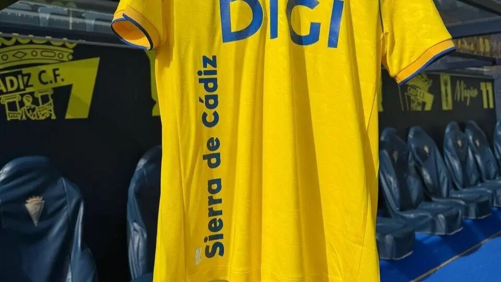 Imagen del lema en la camiseta que utilizará el Cádiz en Burgos.