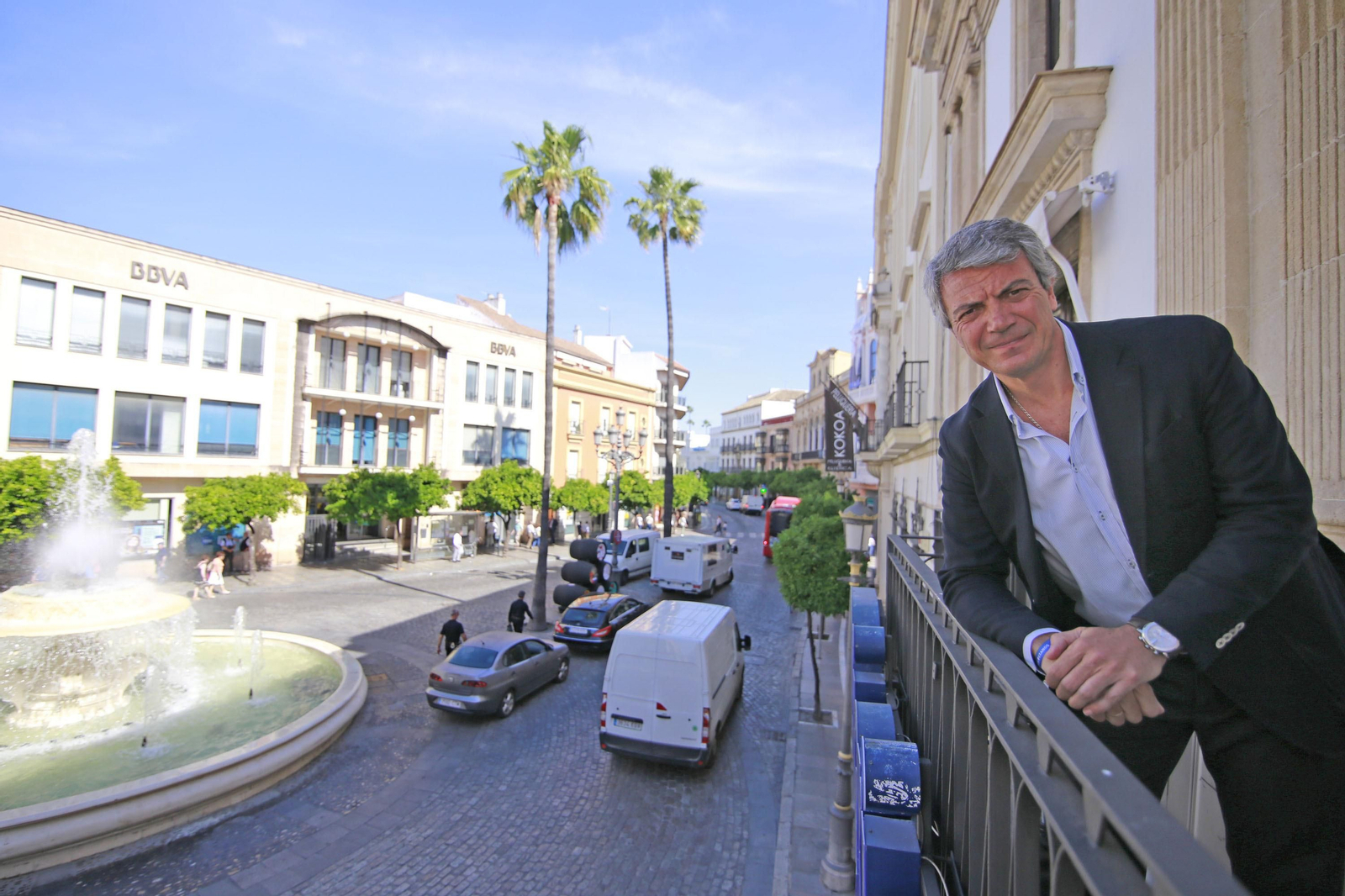 Álvaro de la Calle, en el balcón de Diario de Jerez.