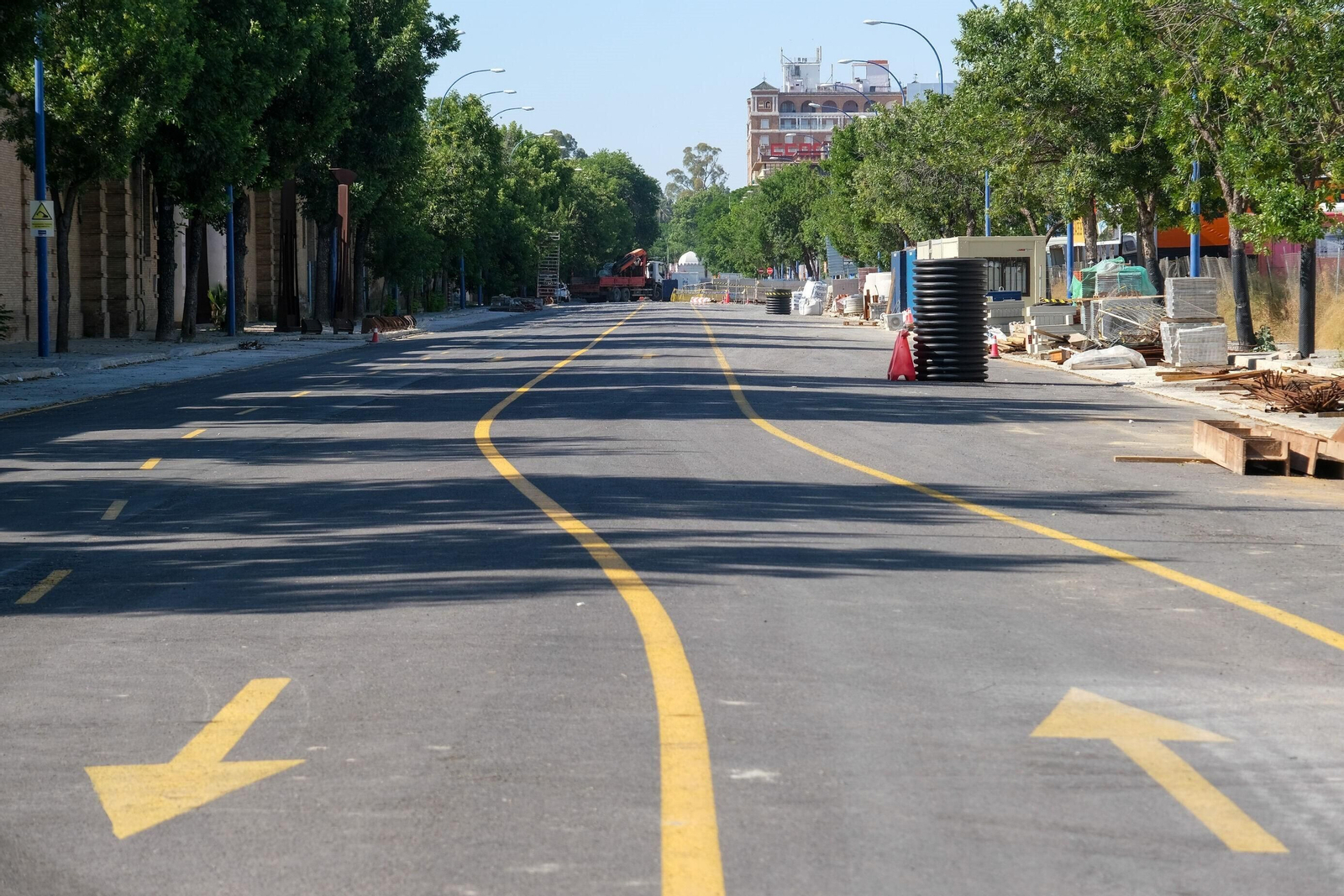 Situación actual de las obras de la Avenida de las Razas.