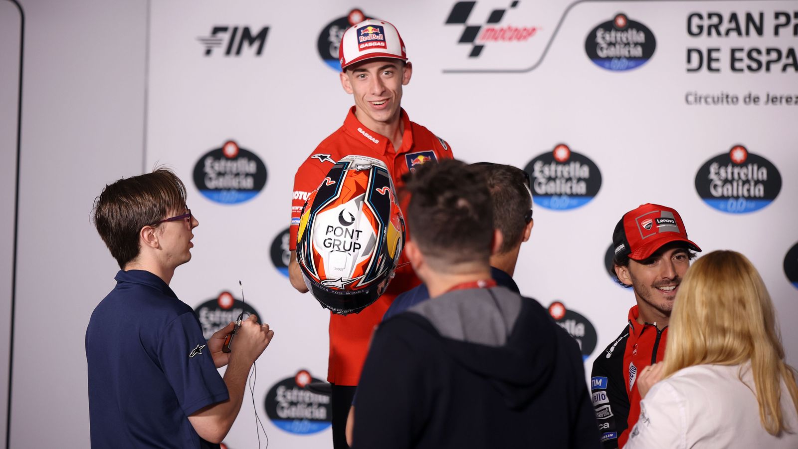 Rueda de prensa de los pilotos de MotoGP en el Circuito de Jerez