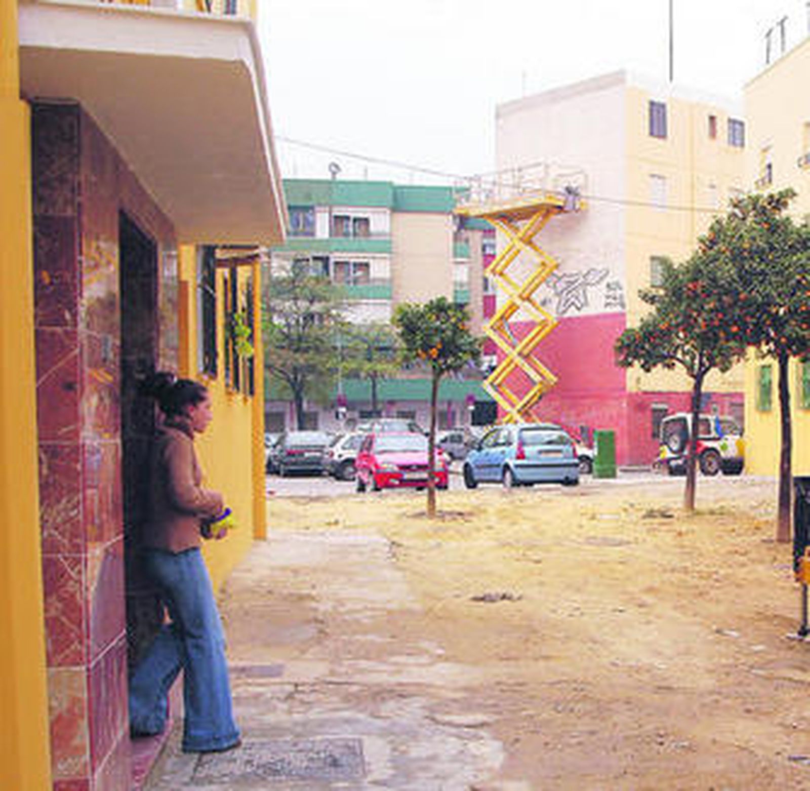 Imagen de archivo de las viviendas de titularidad municipal en La Barzola.