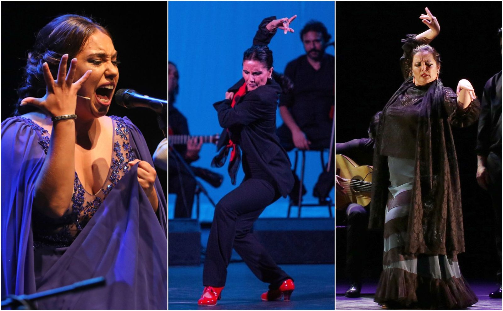 De izquierda a derecha, María Terremoto, María Bermúdez y Mª del Mar Moreno.