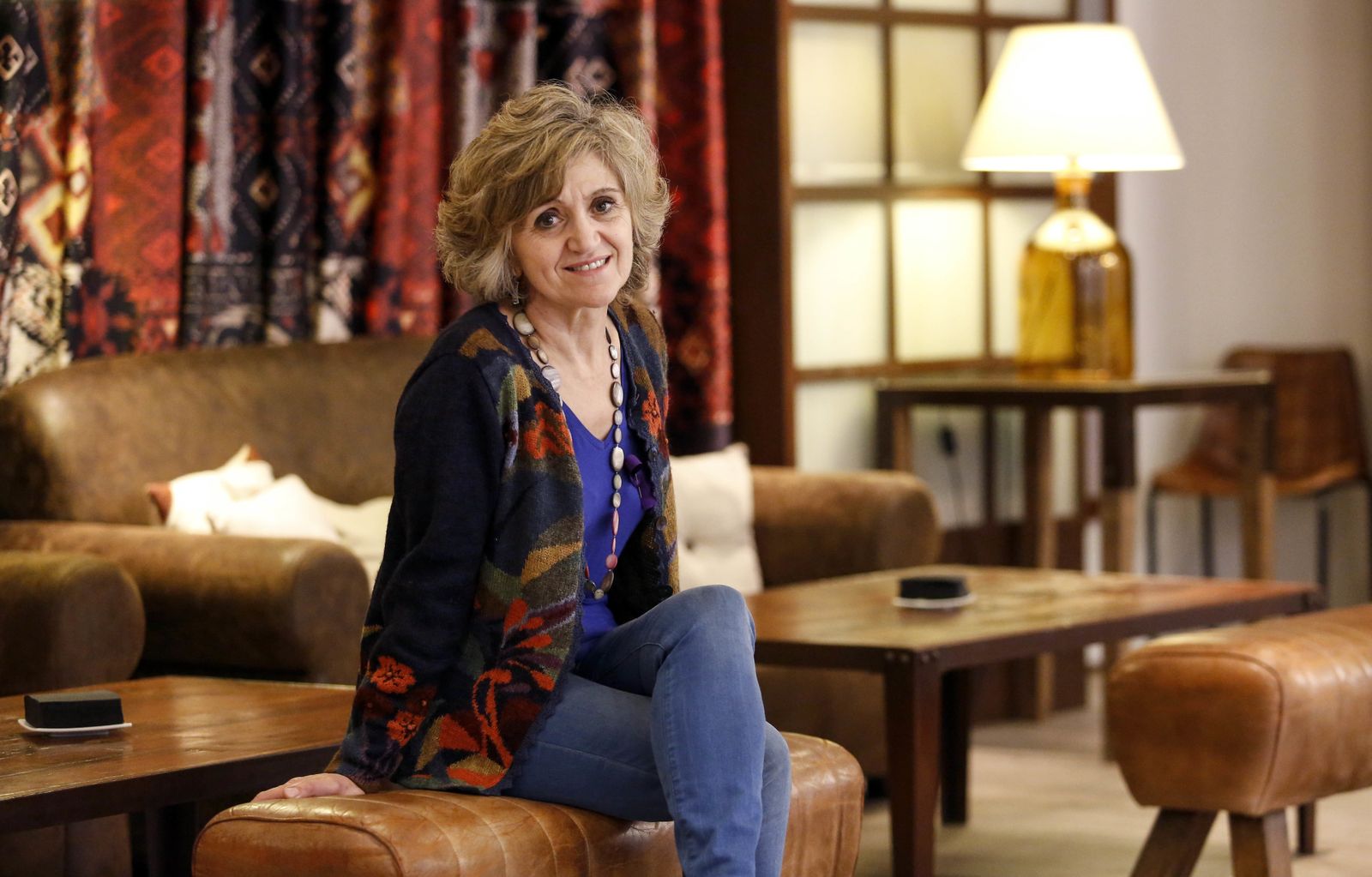 La ministra de Sanidad, durante la entrevista