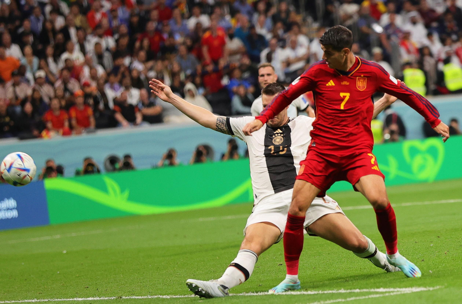 Las fotos del España-Alemania del Mundial de Qatar