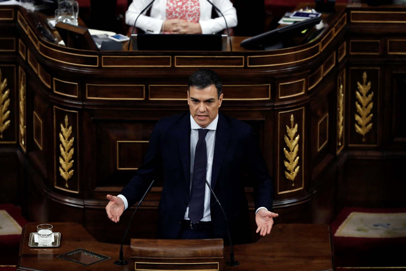 Pedro Sánchez, durante su intervención.