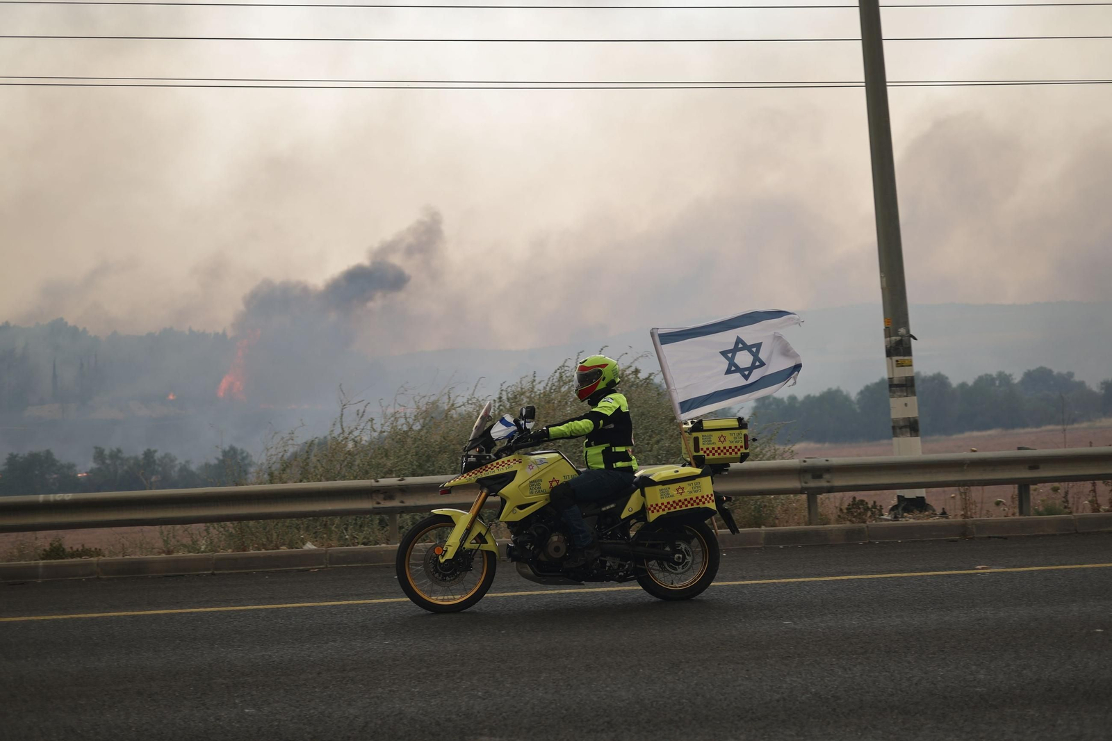 Las fotos de los incendios en las montañas de Jerusalén