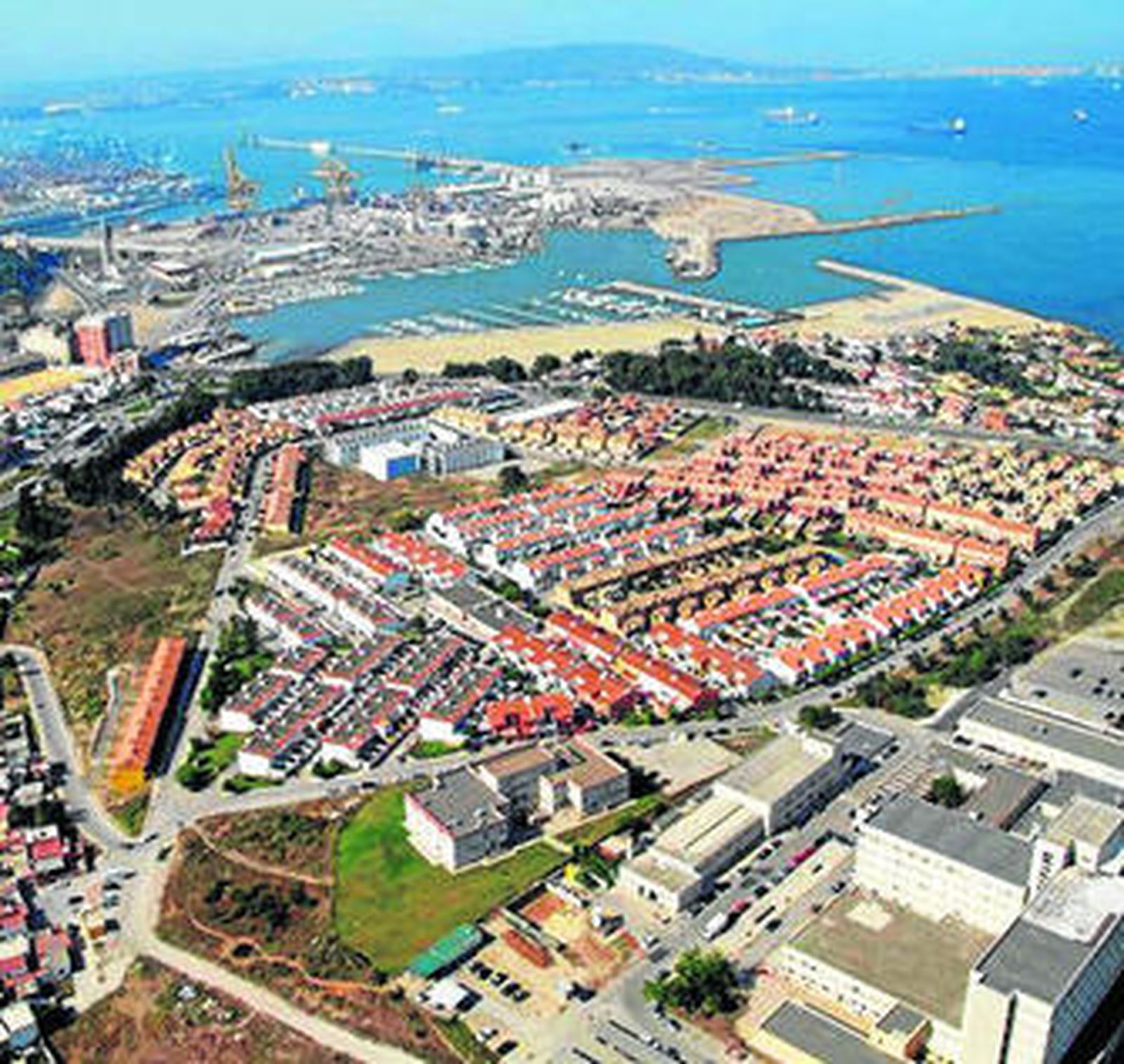 Vista aérea de Algeciras, en cuyo campus se desarrollarían muchas de las acciones del Campus de Excelencia.