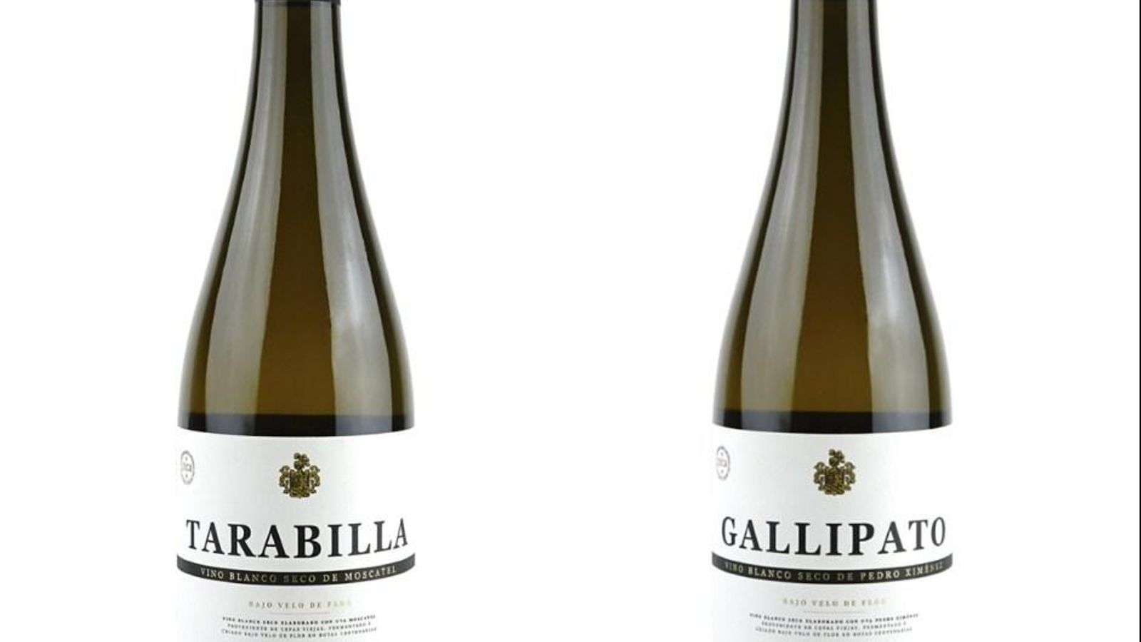 Botellas de los nuevos monovarietales de Delgado Zuleta.