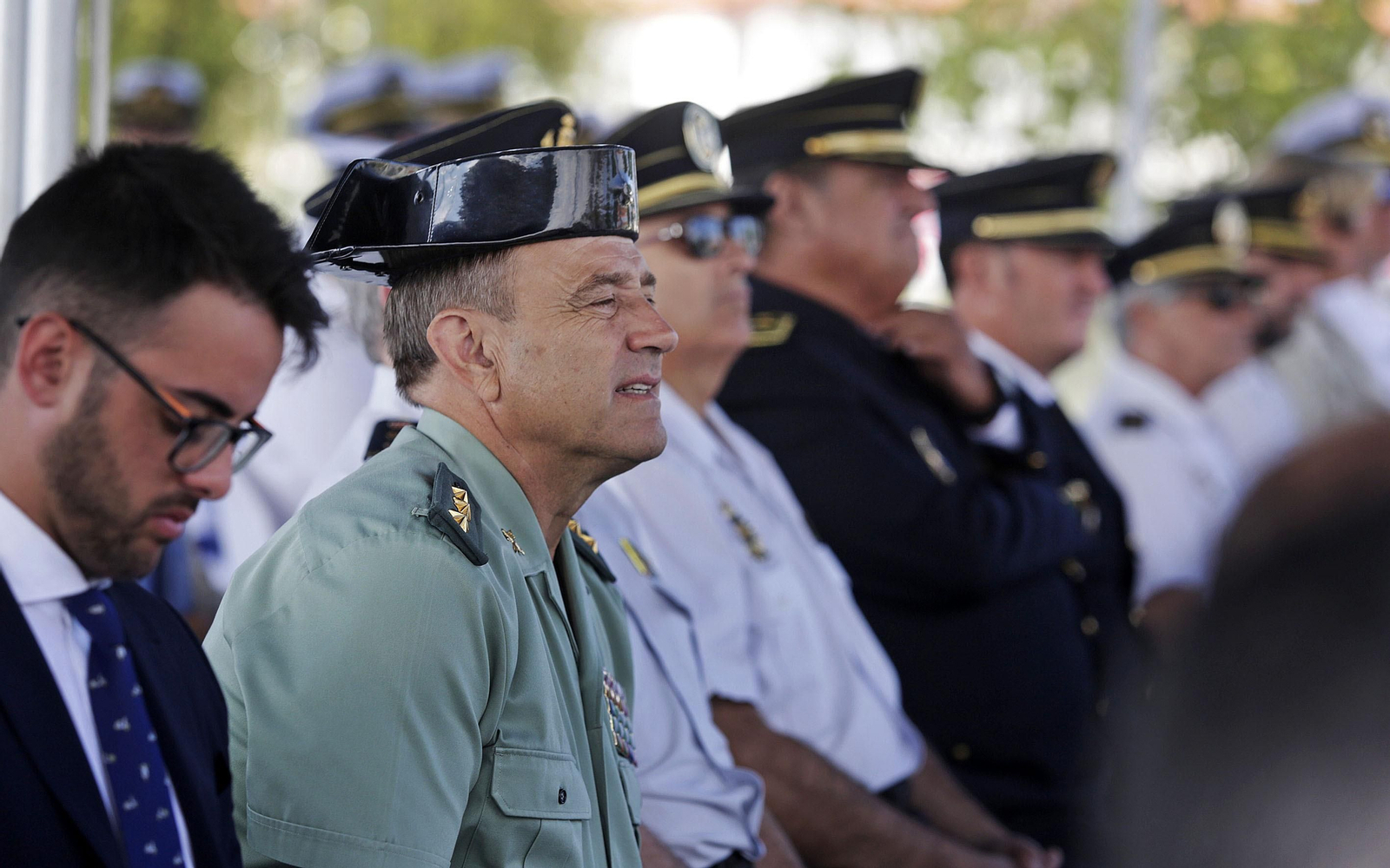 Acto de proclamación del nuevo jefe americano de la base naval de Rota