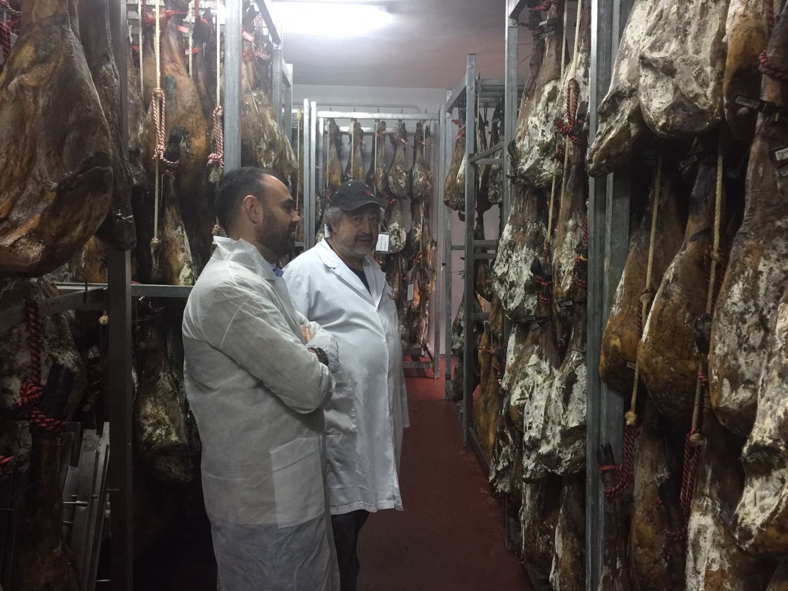 Un momento de la visita.