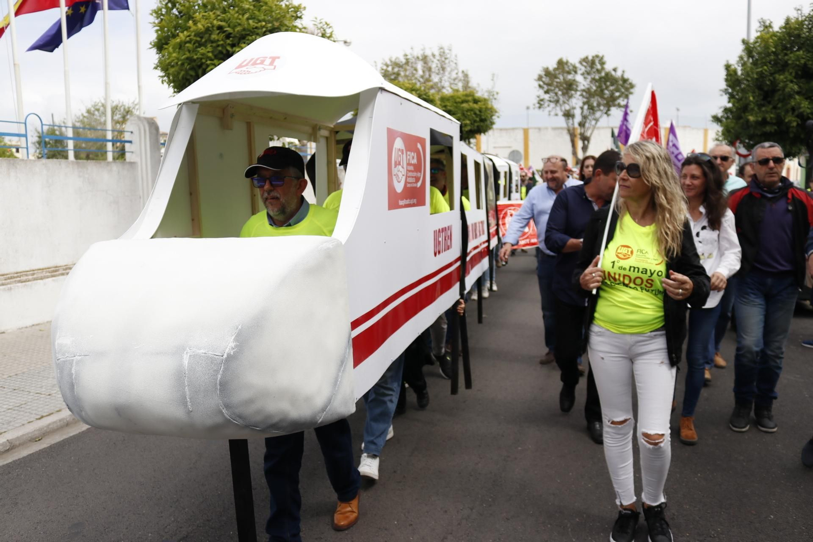 La manifestación por el Día del Trabajador en La Línea
