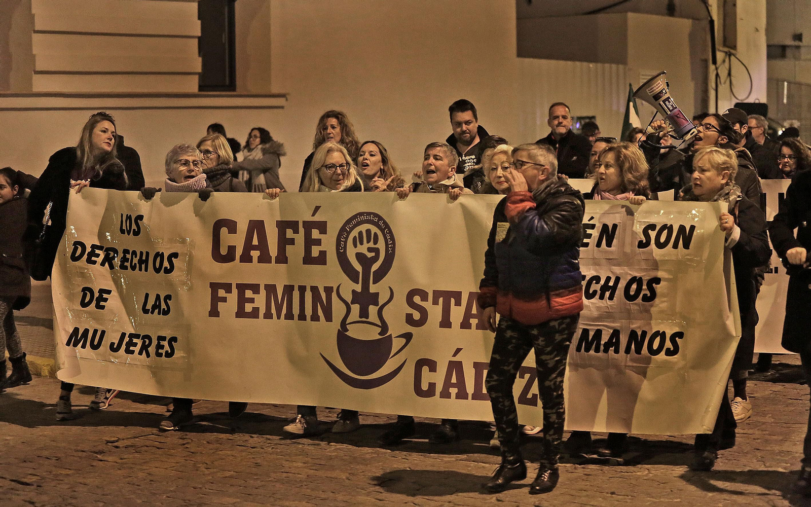 Manifestación por el día mundial de los derechos humanos