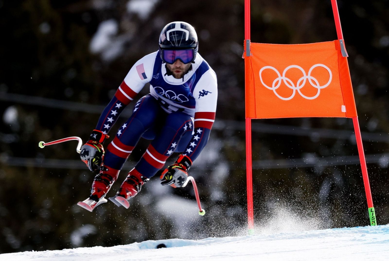 Las espectaculares fotos del descenso masculino en los Juegos Olímpicos de invierno
