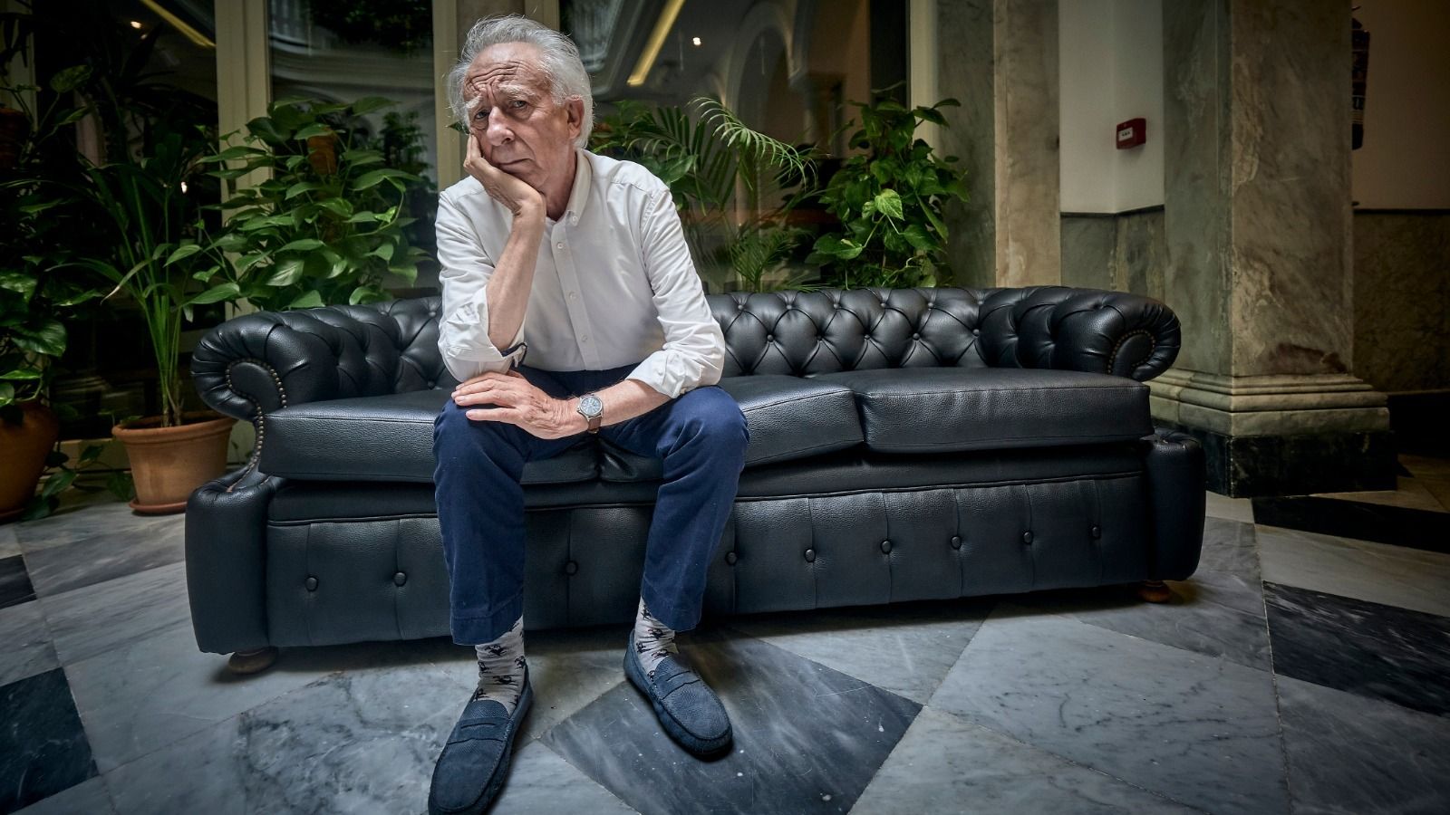 El dramaturgo y actor Albert Boadella, durante la entrevista en la Casa del Armador en Cádiz.