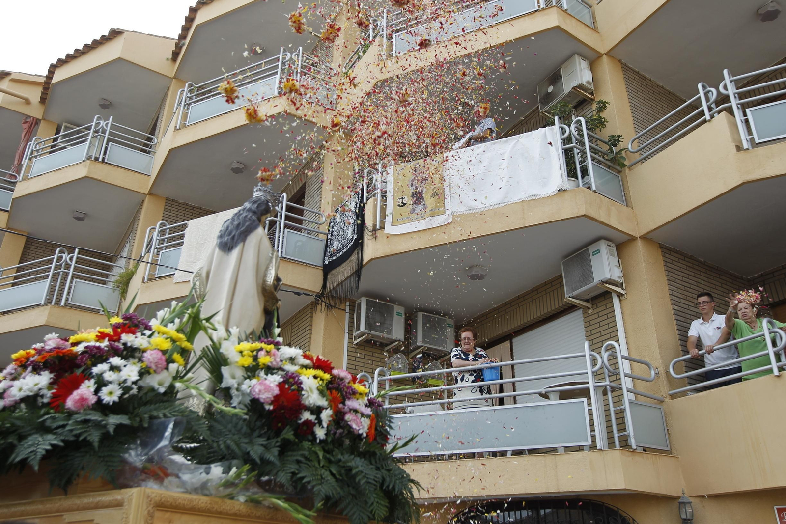 Las imágenes de la procesión de la Virgen del Carmen en Aguadulce
