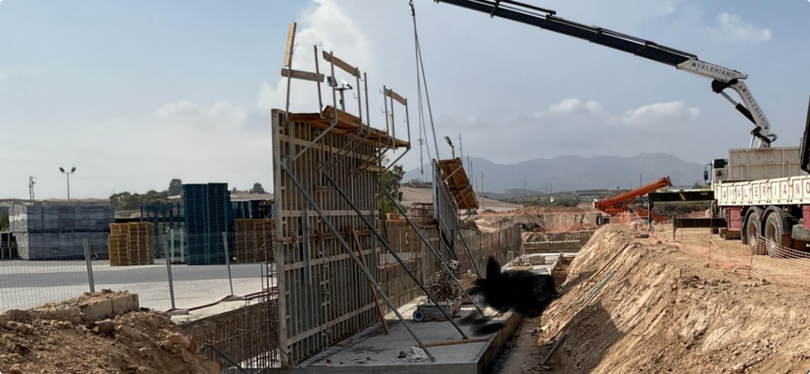 Obra donde se ha producido el accidente mortal.