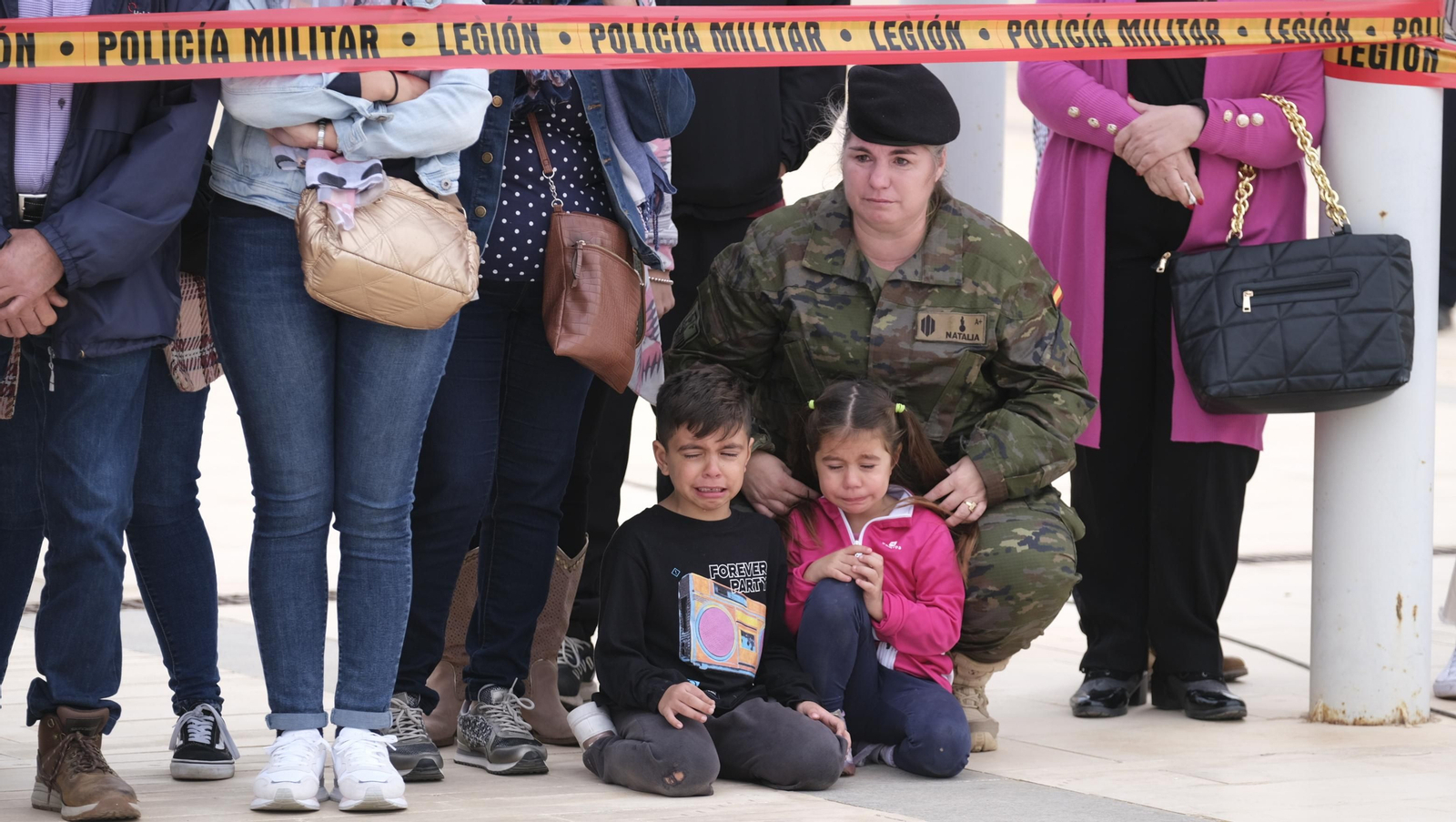 Imágenes de la salida del segundo contingente de La Legión con destino el Líbano