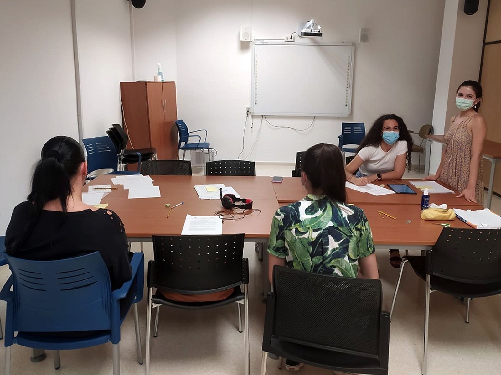 Personal técnico durante una de las sesiones de trabajo.