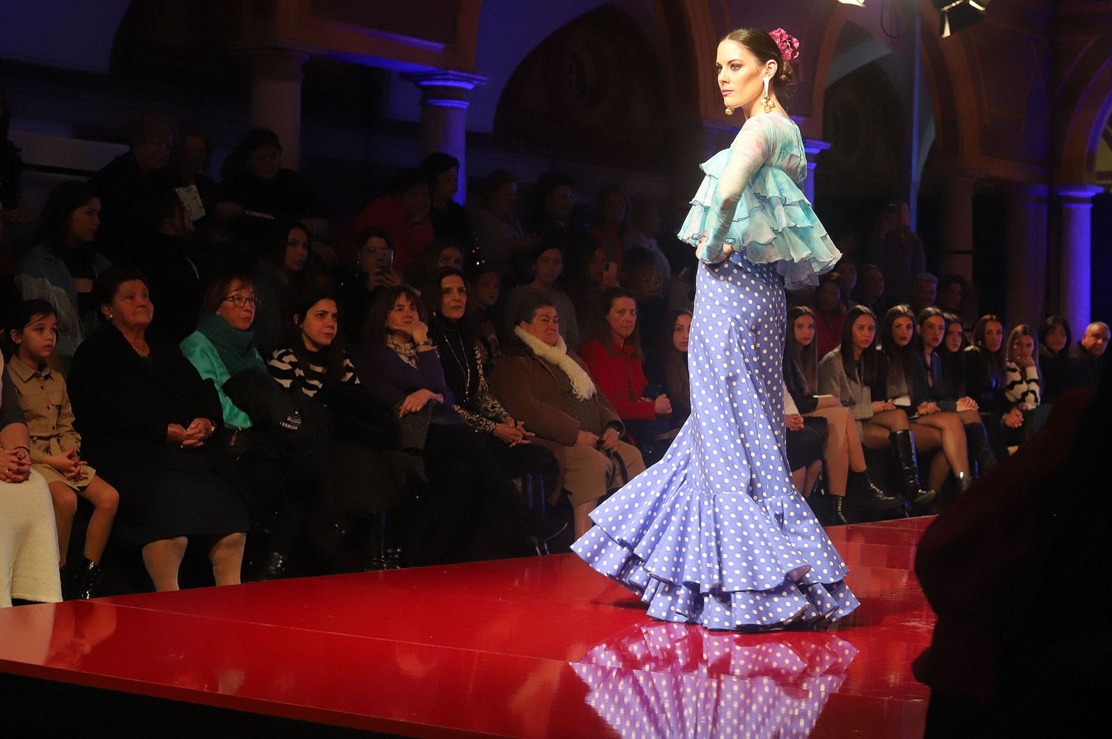 Huelva Flamenca 2023. Imágenes de la pasarela de moda flamenca de la modista Adelina Infante