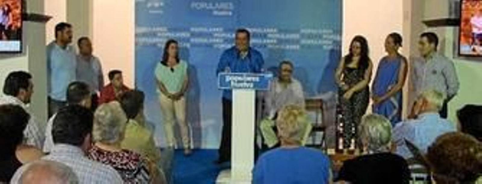 Juan Camacho, durante su presentación como candidato popular.