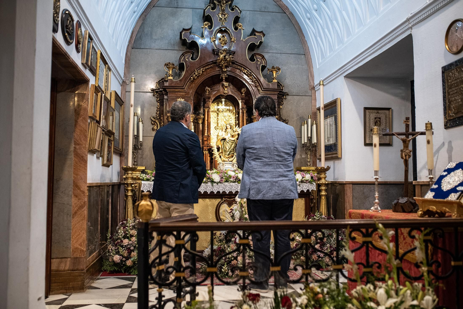 Imágenes de las ofrendas institucionales a la Virgen de La Cinta
