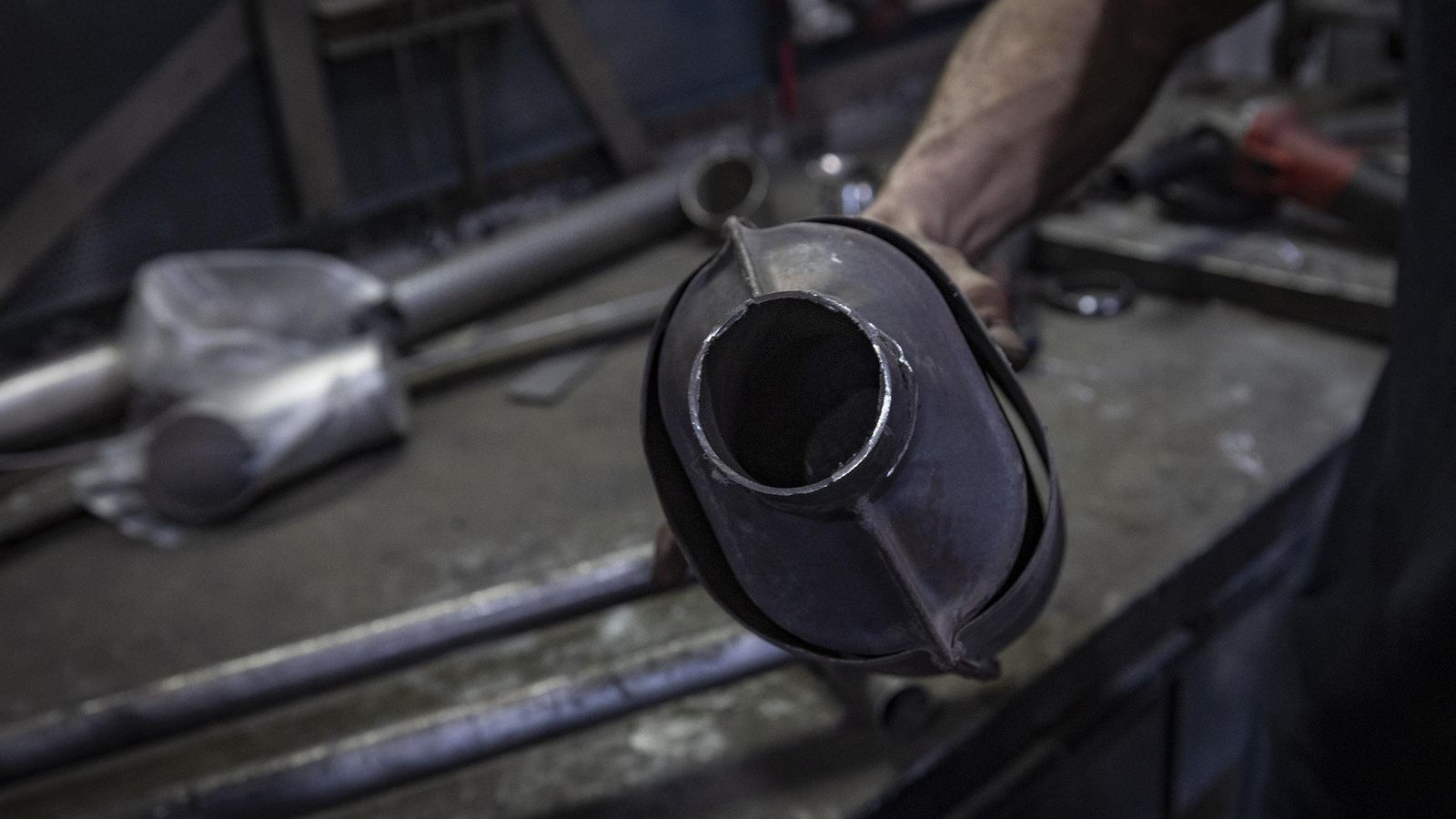 Catalizador cortado.