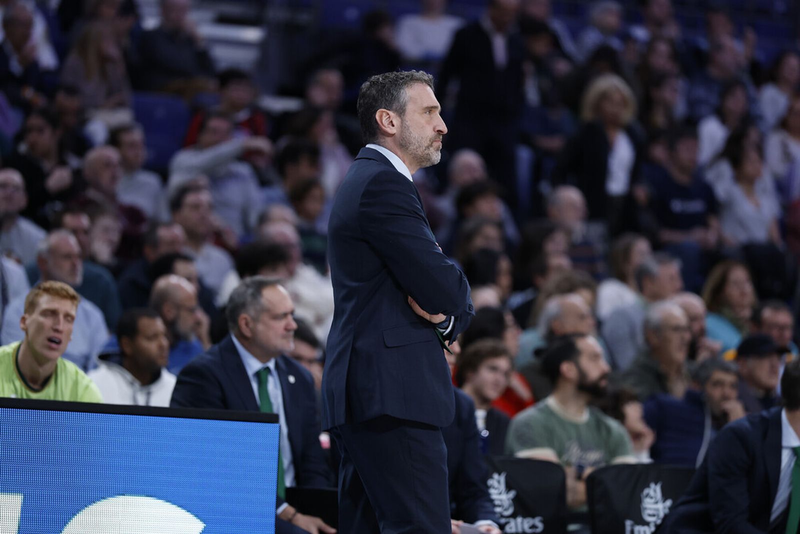 Ibon, durante el Madrid-Unicaja.