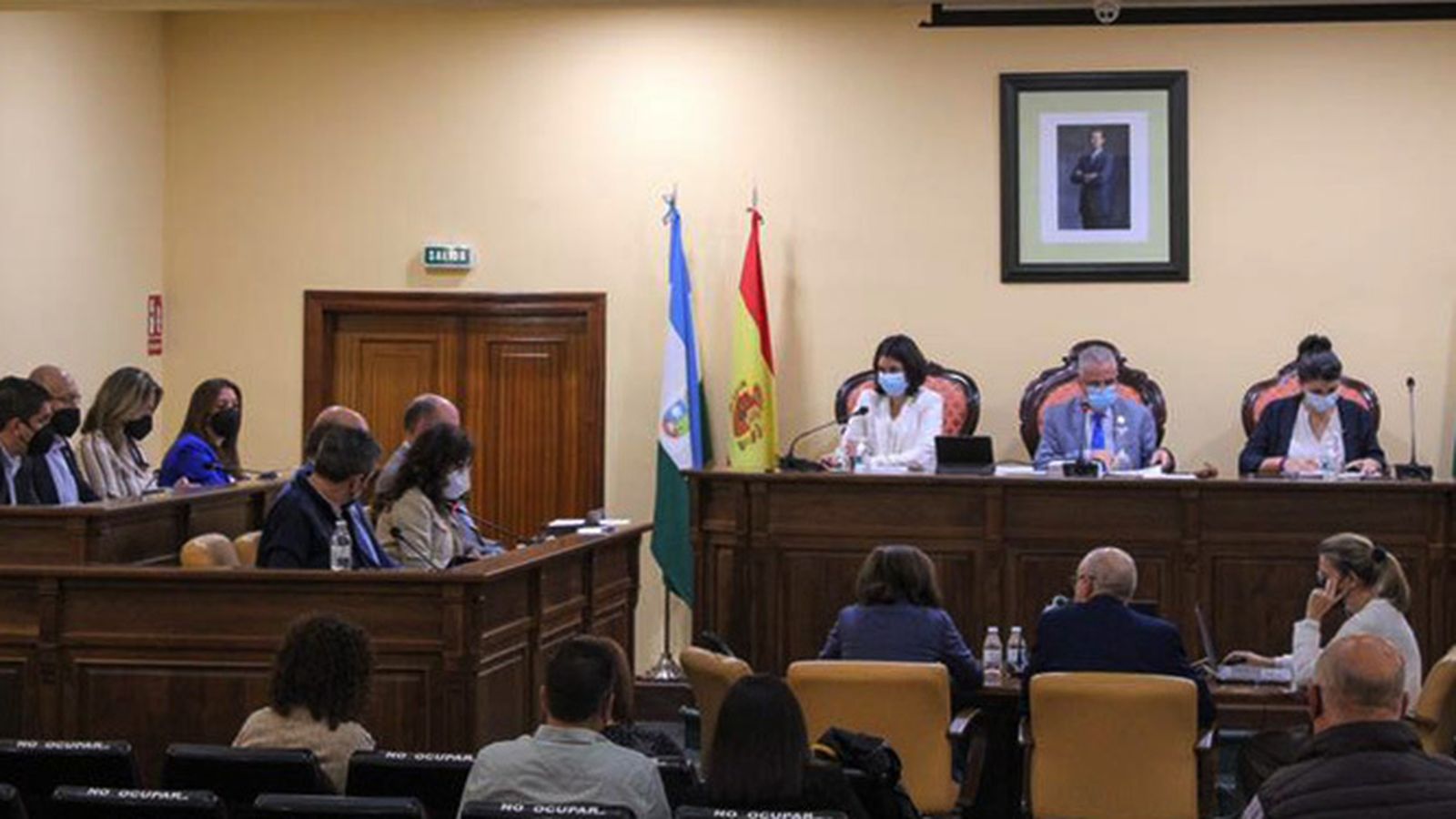 Sesión plenaria celebrada en la noche de este martes en el ayuntamiento de Lucena.