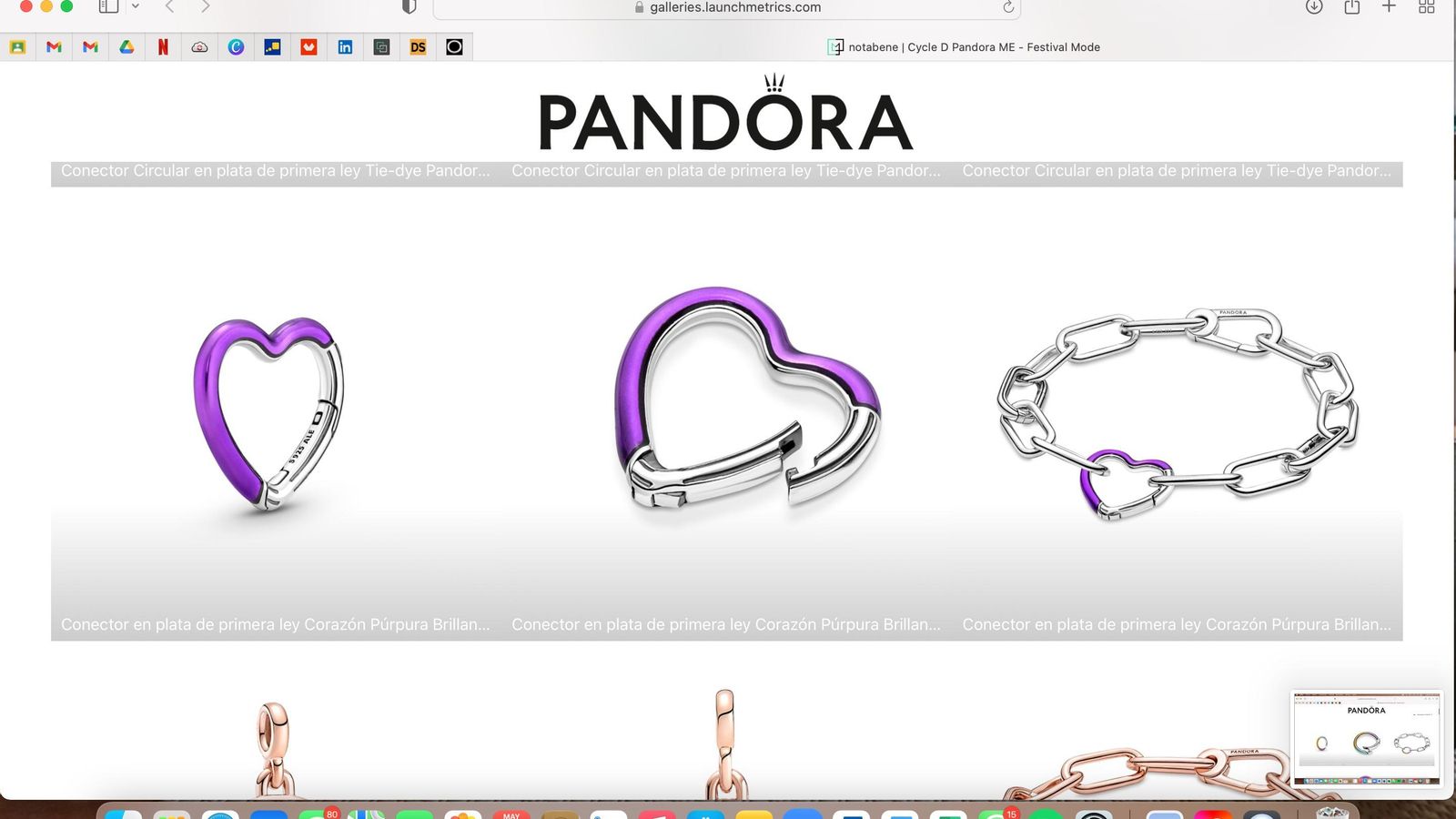 Conector Corazón Morado