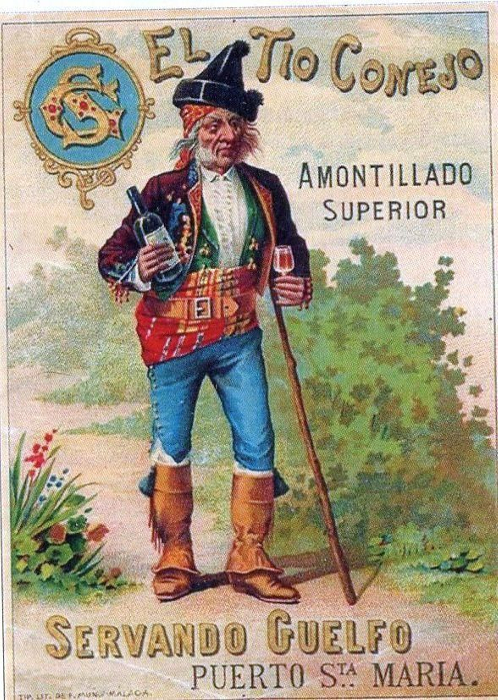 Amontillado El tío conejo, de las bodegas del Puerto de Santa María, Servando Gúelfo.