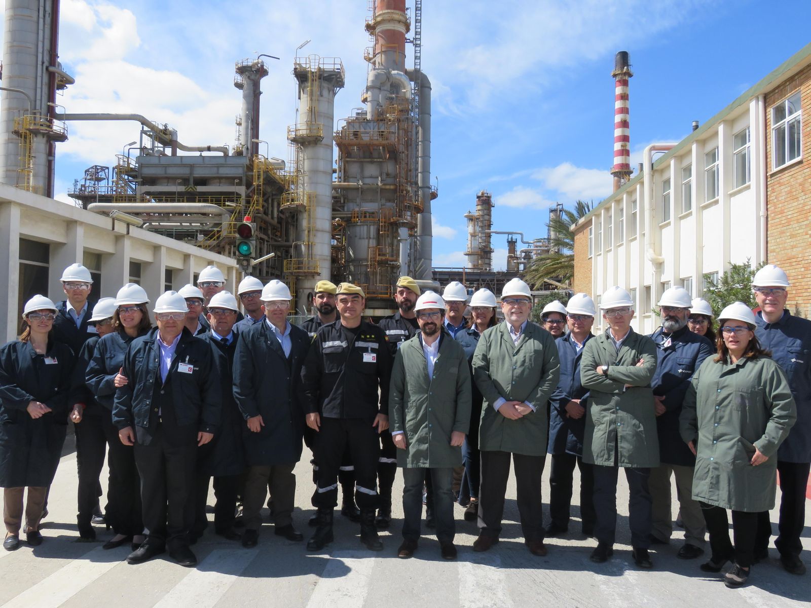 Una de las visitas a la refinería de San Roque.